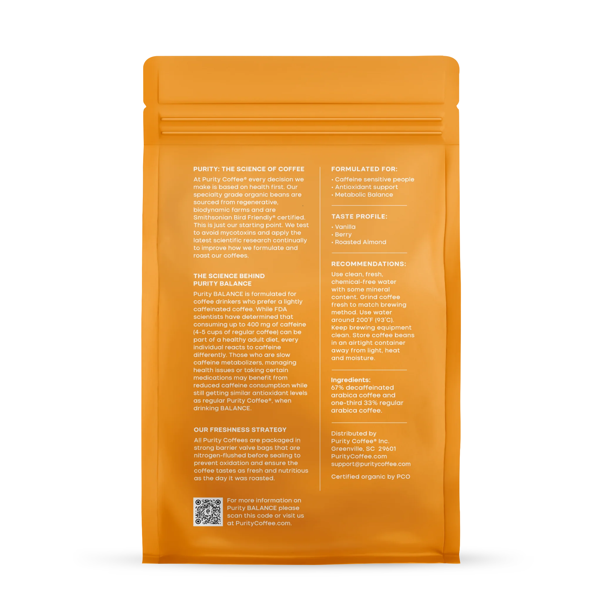 Wholesale - BALANCE: ²/₃ Decaf Whole Bean Coffee 12oz 6pk - Image 2